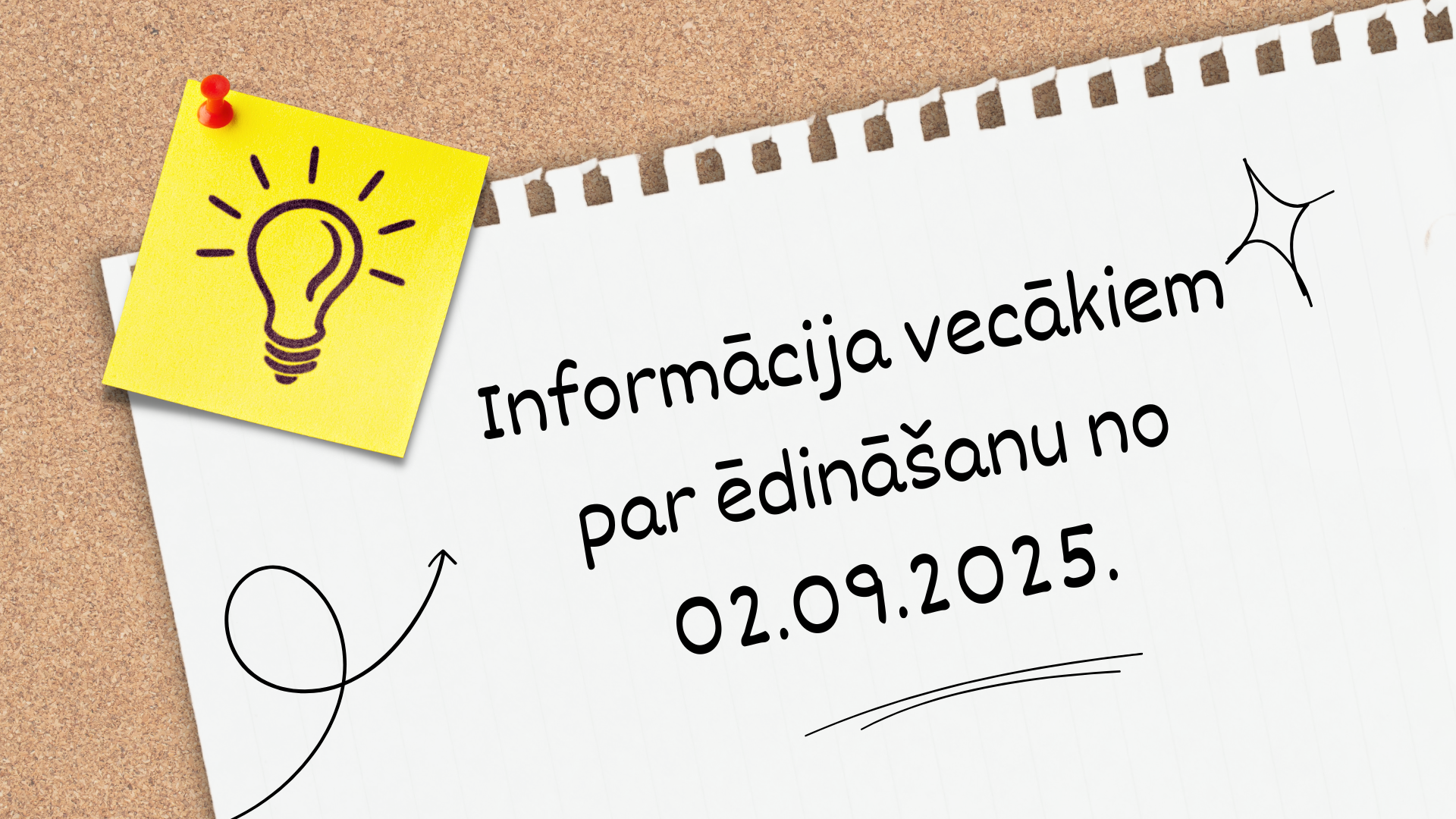 Informācija vecākiem par ēdināšanu no 02.09.2025.